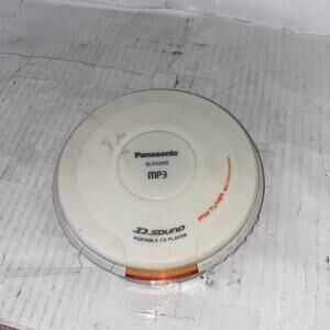 Panasonic White Personal CD/MP3 Player SL-SV590 with D.sound FM Tuner For Repair